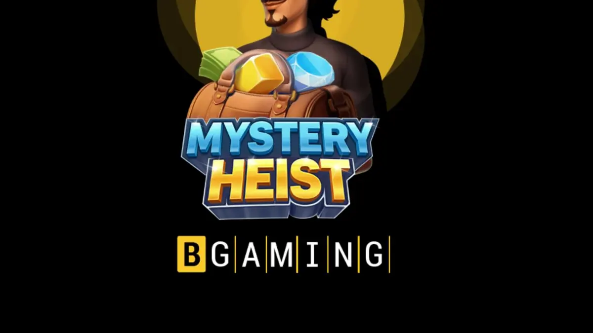 Interface do jogo Mystery Heist com tema de assalto