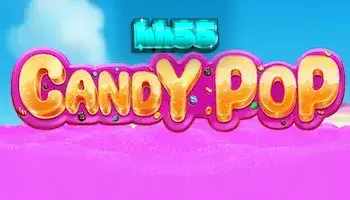 Interface colorida e temática de doces do slot Candy Pop
